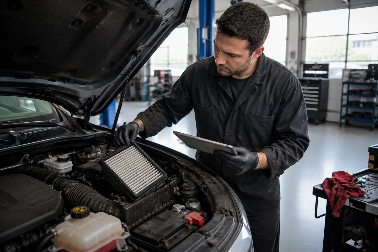 Vehicle diagnostics at Big O Tires Surrey